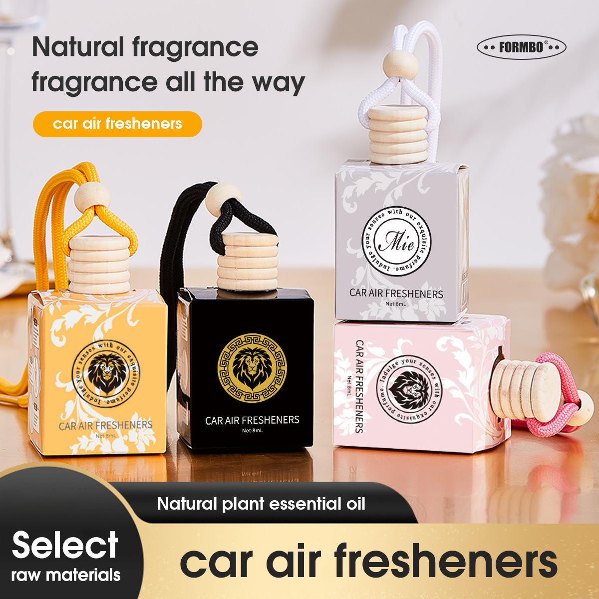 Cross-border exclusive high-end pendant for car aromatherapy, car perfume pendant, car accessories pendant, car essential oil hanging style full figure