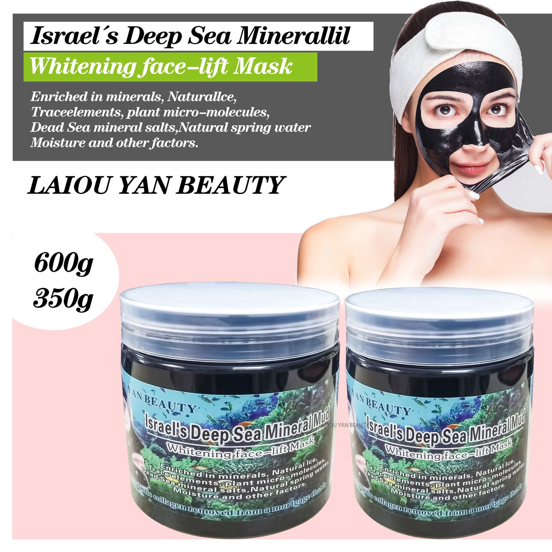 Cross-border mask, deep-sea mud peel-off mask, Blackhead and acne Removal Mask Mud Moisturizing and Nourishing Night cream factory wholesale full figure