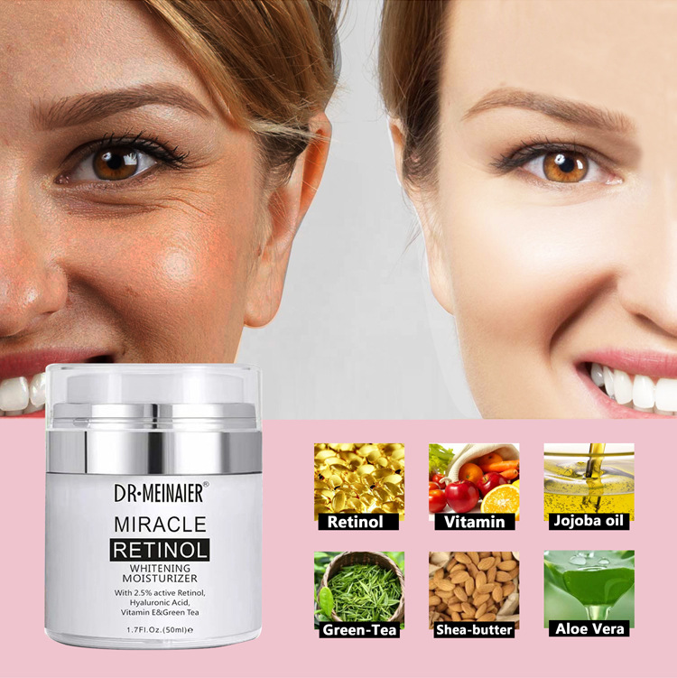 Retinol moisturizing cream, pore-shrinking skin care, restoring and firming cream, hydrating, moisturizing and oil-control lotion, wholesale for export Application Scenario