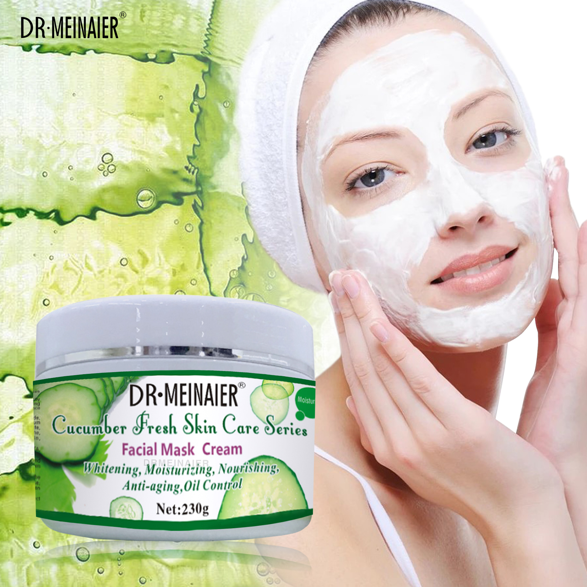 Cross-border foreign trade brightening mask cream, oil control, blackhead removal, cleansing mud mask, hydrating, moisturizing and nourishing, apply sleeping mask full figure