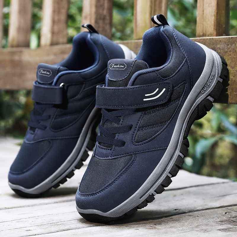 New men's walking shoes, middle-aged and elderly running shoes, soft-soled comfortable sports shoes, versatile casual shoes, couple men's shoes details Picture