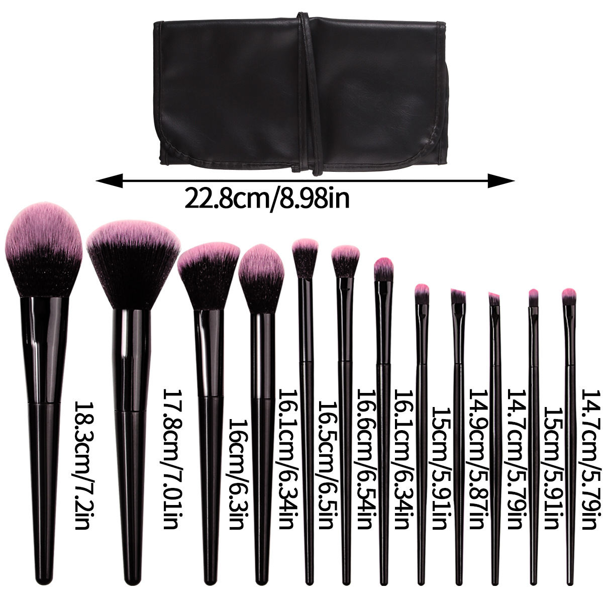 Xiaohongshu bestseller 12-piece makeup brush set Portable storage bag for beginners, direct sales from the manufacturer of complete makeup tools Application Scenario