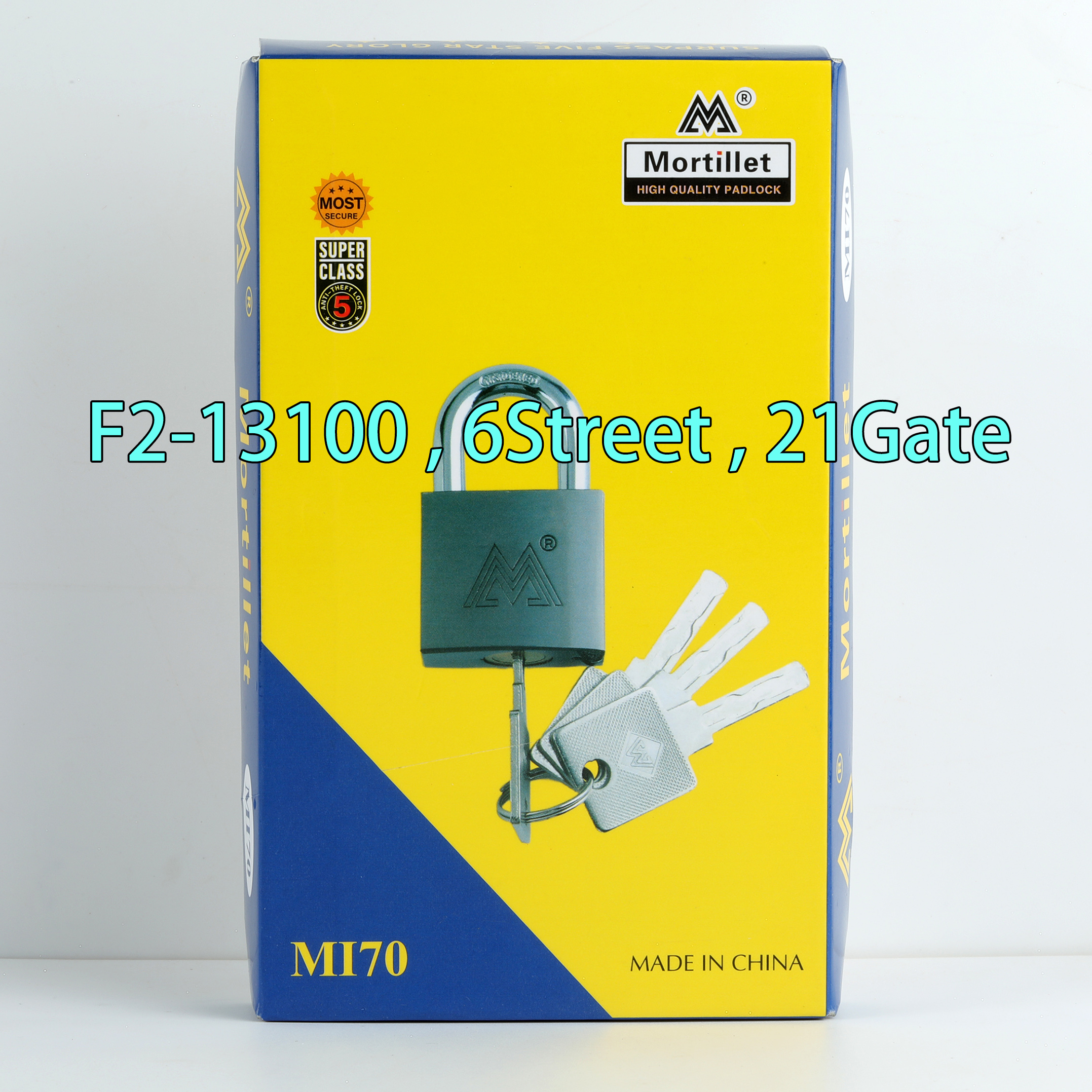 70MM padlock Mortillet door lock locks MI70