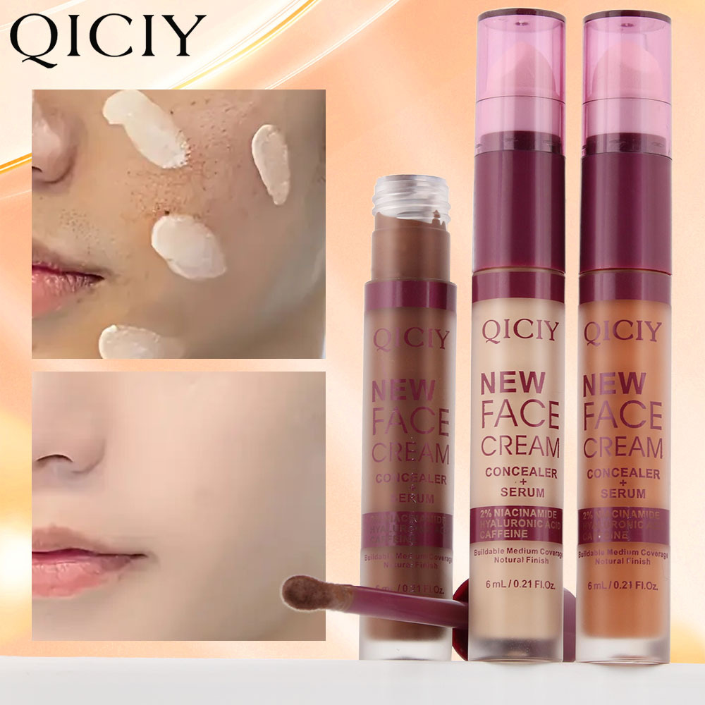 【 Cross-border Special 】QICIY+ 6-color Concealer Contour, Brightening, Nose Shadow Modification, Concealer and Highlight Stick Application Scenario