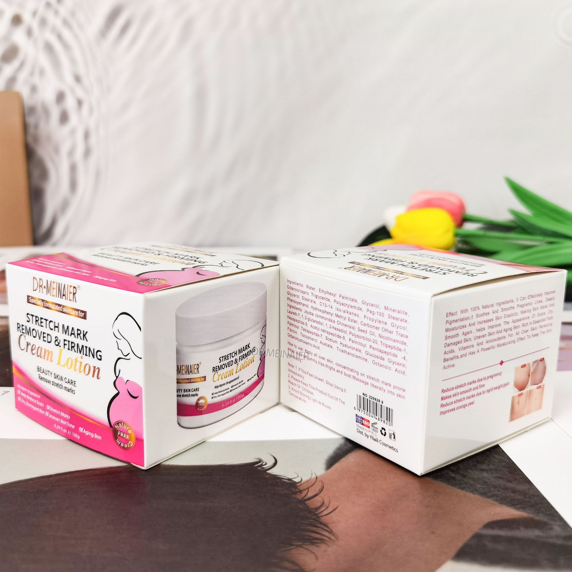 Cross-border Moisturizing and Nourishing Stretch Mark Repair Cream, Pregnant Women's Wrinkle Reduction and Abdominal Fat Wrinkle Repair Firming Cream 150g Application Scenario