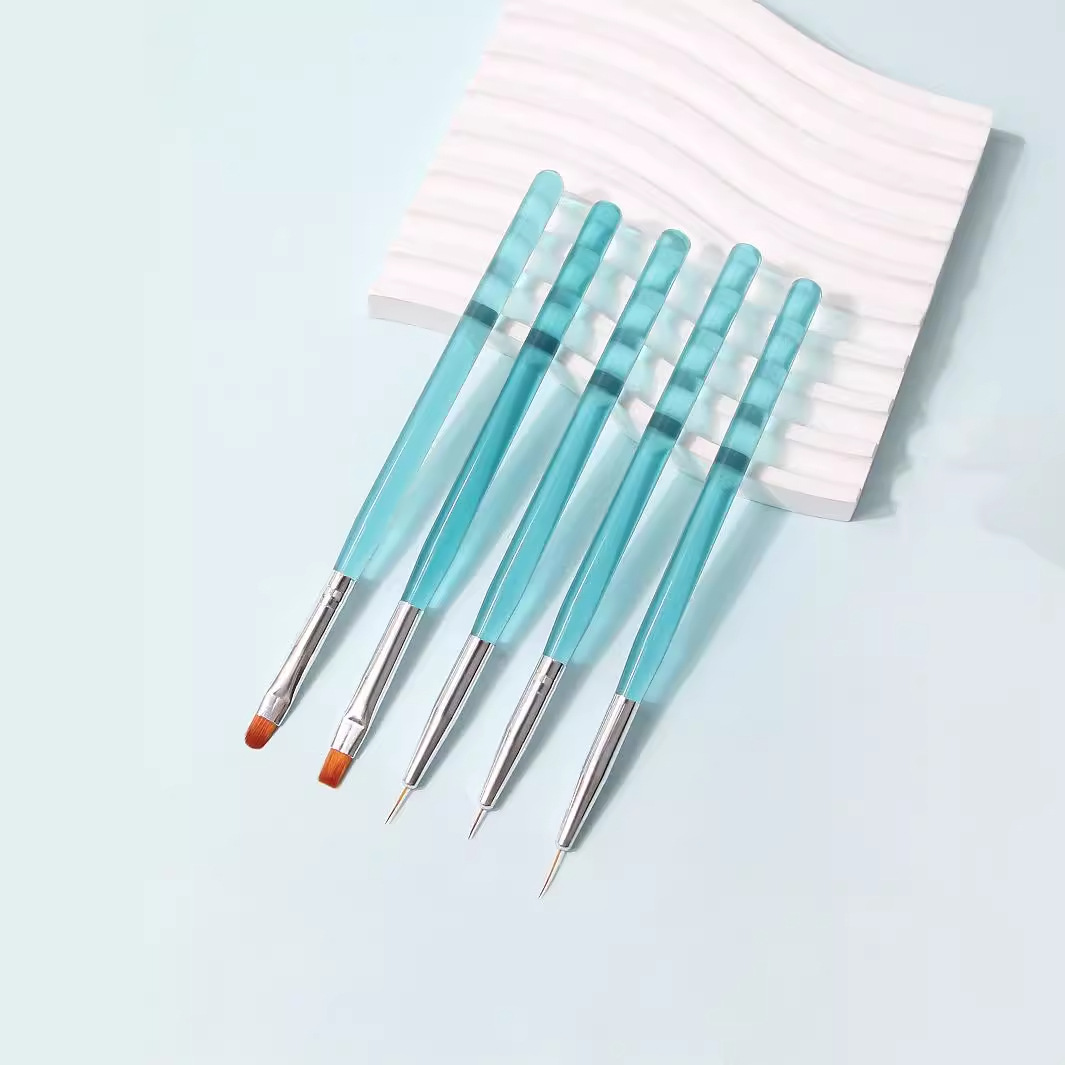Nail art brush set, painting, sweeping, French line drawing, flower shading, gradient, light therapy pen, Japanese tool pen brush Application Scenario