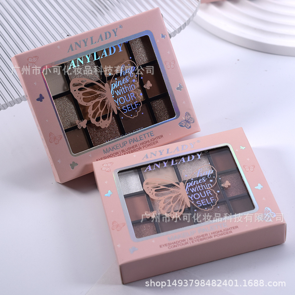 8,365 pieces of the "ANYLADY" double-layer eyeshadow, blush, contouring, high-gloss, pearlescent and matte makeup palette for export Application Scenario