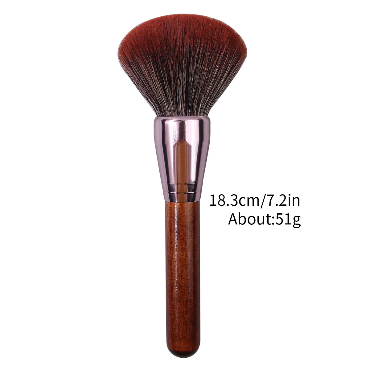 Extra-large wooden-handled loose brush multi-functional setting, contactor and highlighter brush, highly elastic and soft animal hair imitation makeup brush Application Scenario