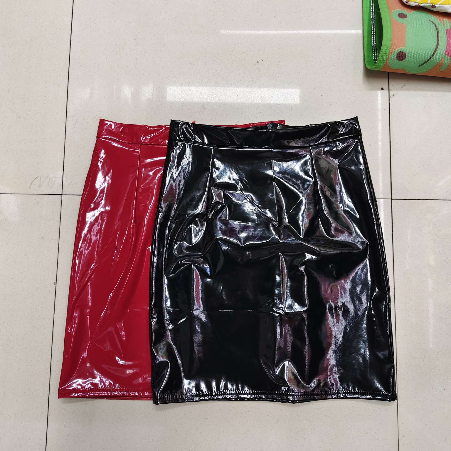 亮面皮裙性感亮皮直播显瘦短裙黑色半身裙女 亮光紧身一步裙A字裙半身裙女装详情图1