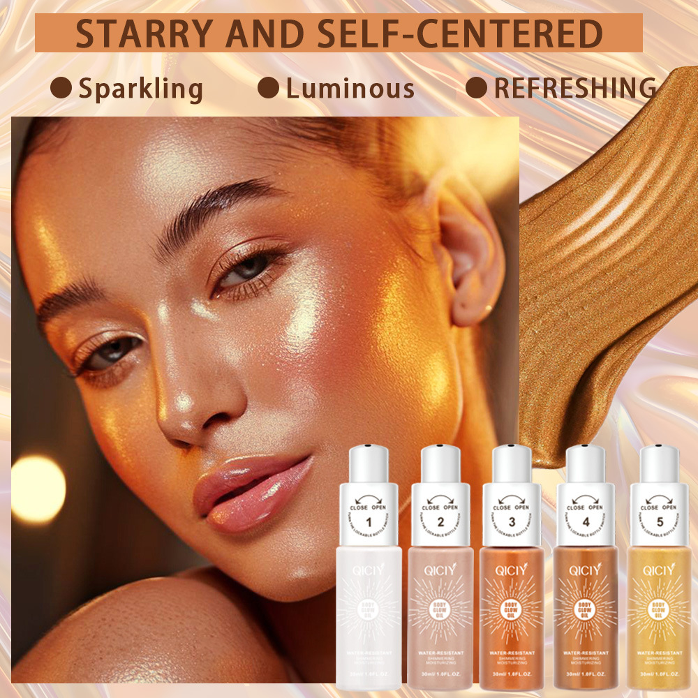 Cross-border exclusive QICIY+ 5-color Highlighter, Brightening, Contouring, Shadow Contouring, Shadow Pen, Liquid Concealer Application Scenario