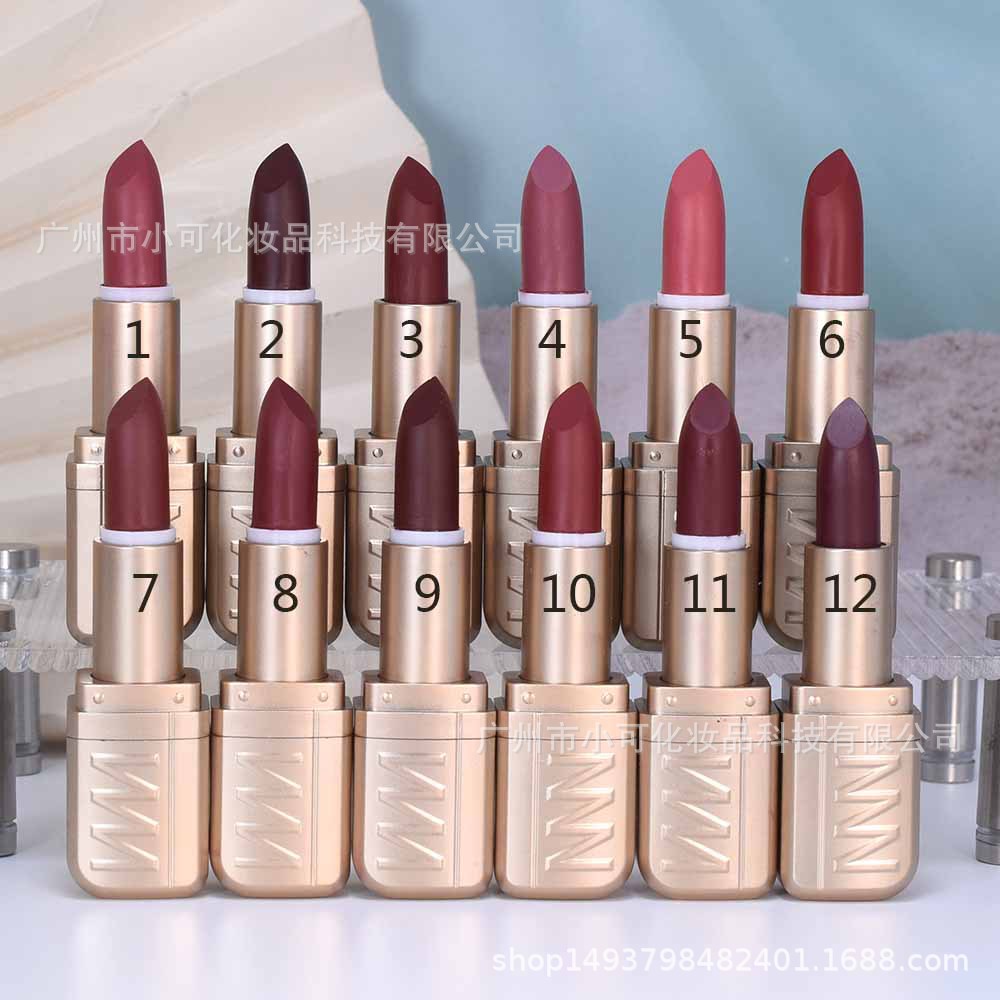 8564C Foreign trade Export IMAN OF Noble 12-color Mixed Moisturizing MATTE LIPSTICK details Picture