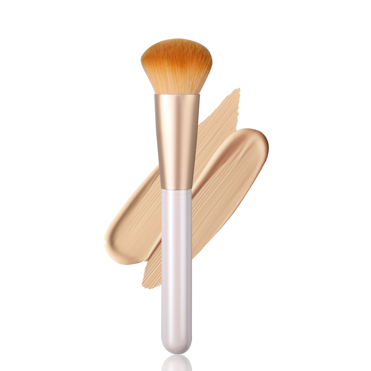 New single-stem foundation brush, portable conture makeup brush, soft-bristled blush brush, honey powder brush, in stock for wholesale of beauty tools full figure