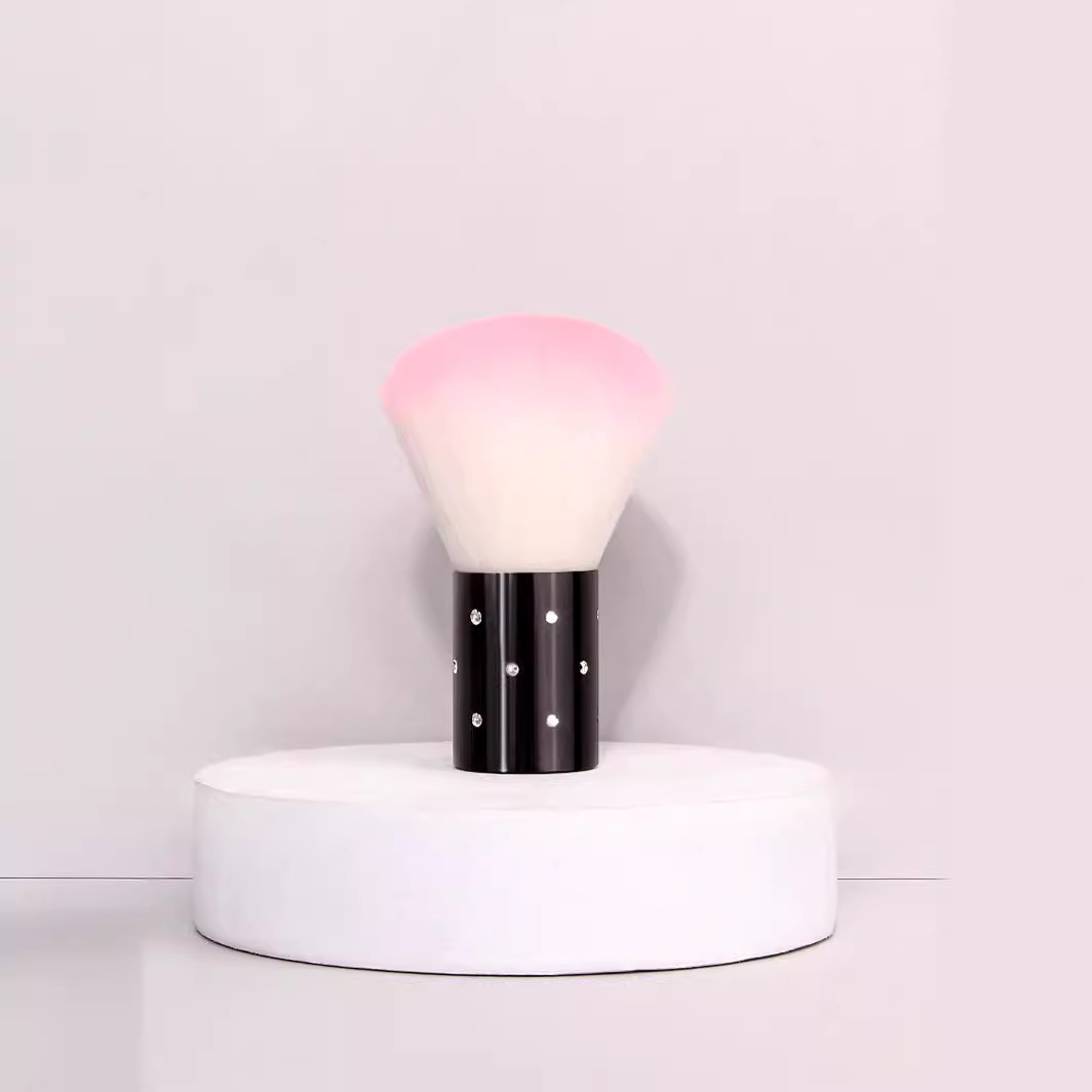 Pink nail brush, dust brush, nail tool, soft cleaning, makeup brush, multi-functional KABUKI details Picture