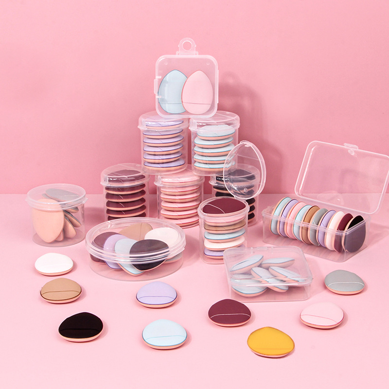 mini Thumb Powder Puff thickened and upgraded version dry and wet dual-purpose air cushion powder puff water drop box fingertip powder puff manufacturer now available full figure