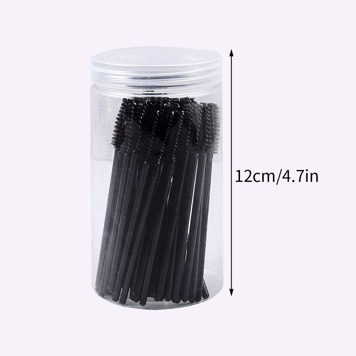 In stock: disposable mascara brush with adjustable elbow, portable spiral eyebrow brush, and eyelash extension dual-purpose makeup brush Application Scenario