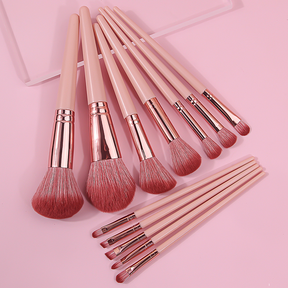 New 12-tube soft-bristled makeup set brush, Cangzhou quality makeup brush, powder brush, foundation, blush, eyeshadow brush full figure