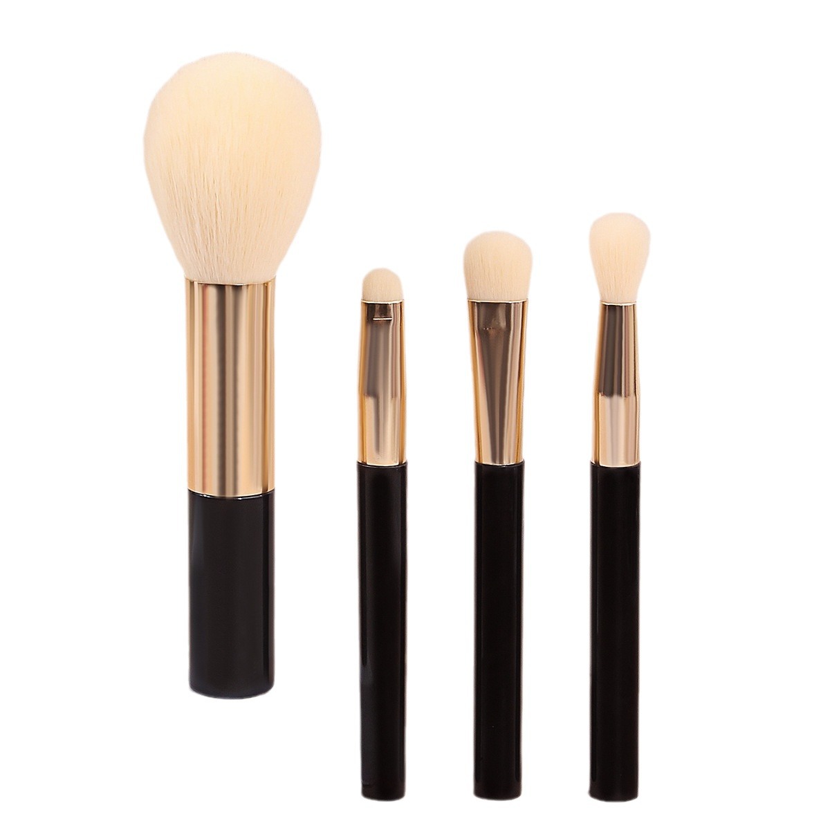Student budget portable 4-piece makeup brush set mini loose brush, soft bristle nose shadow brush, detail eyeshadow brush Item Picture