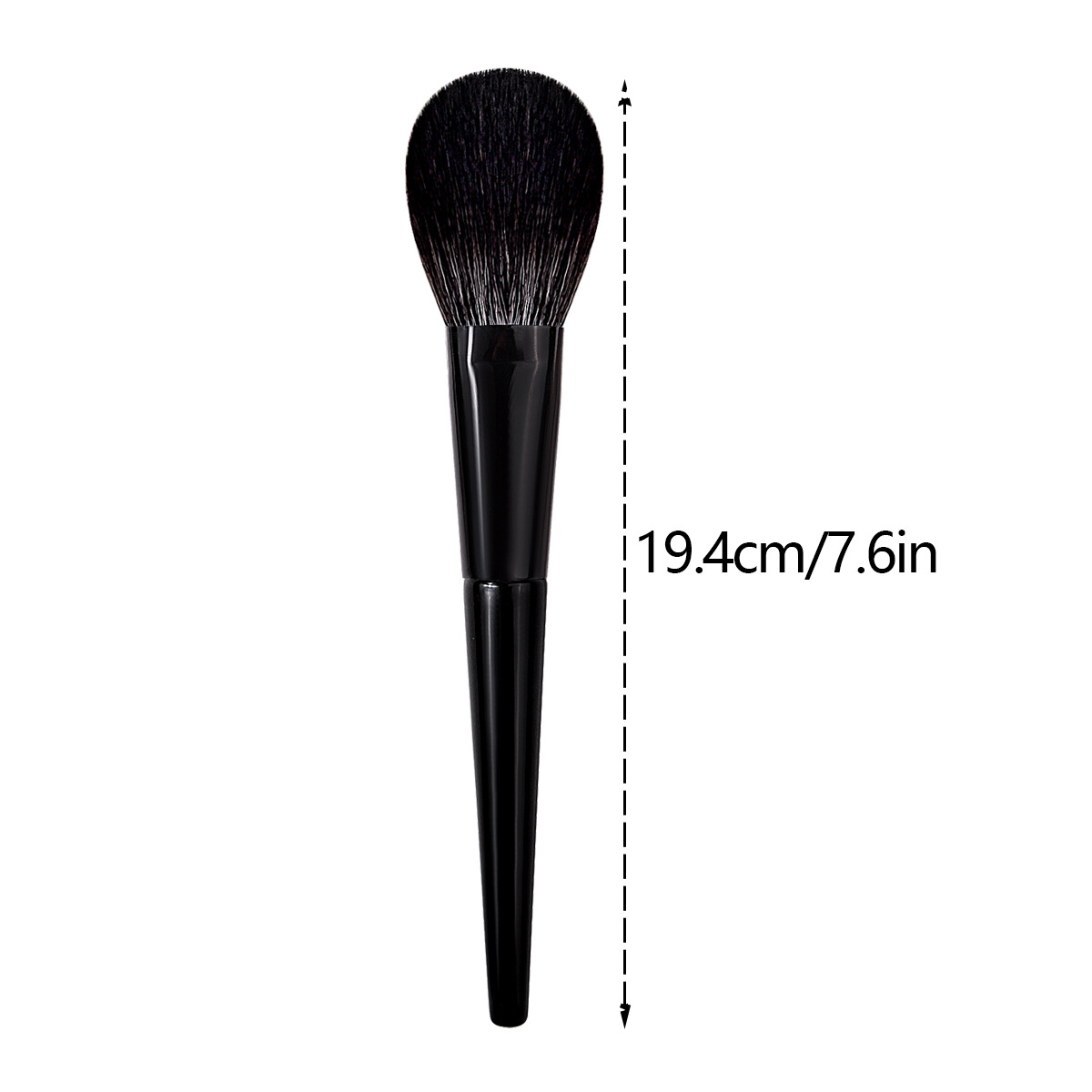 Single tongue-shaped blush refresh makeup brush, beauty tool, soft bristle portable setting brush, loose brush wholesale Item Picture