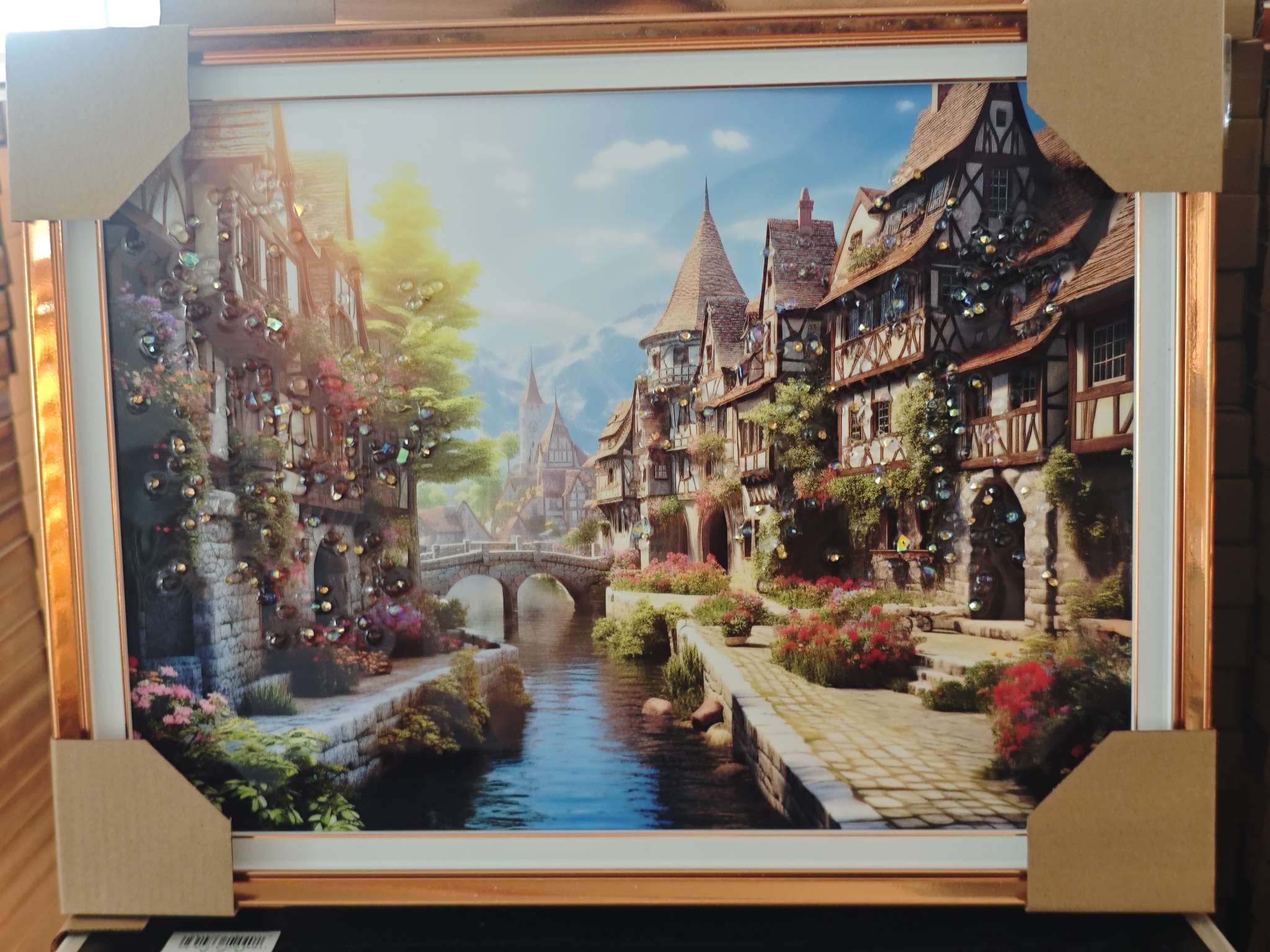 晶瓷画钻石画沙发画背景画立体画钻石画相框详情图2