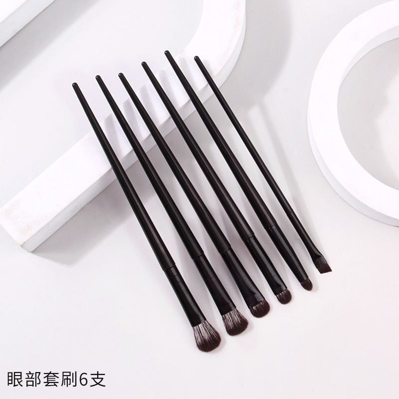 6-piece drawing tube eye brush eyeshadow brush set, cross-border best-selling makeup brush, ultra-thin fine blade brush Specification drawing