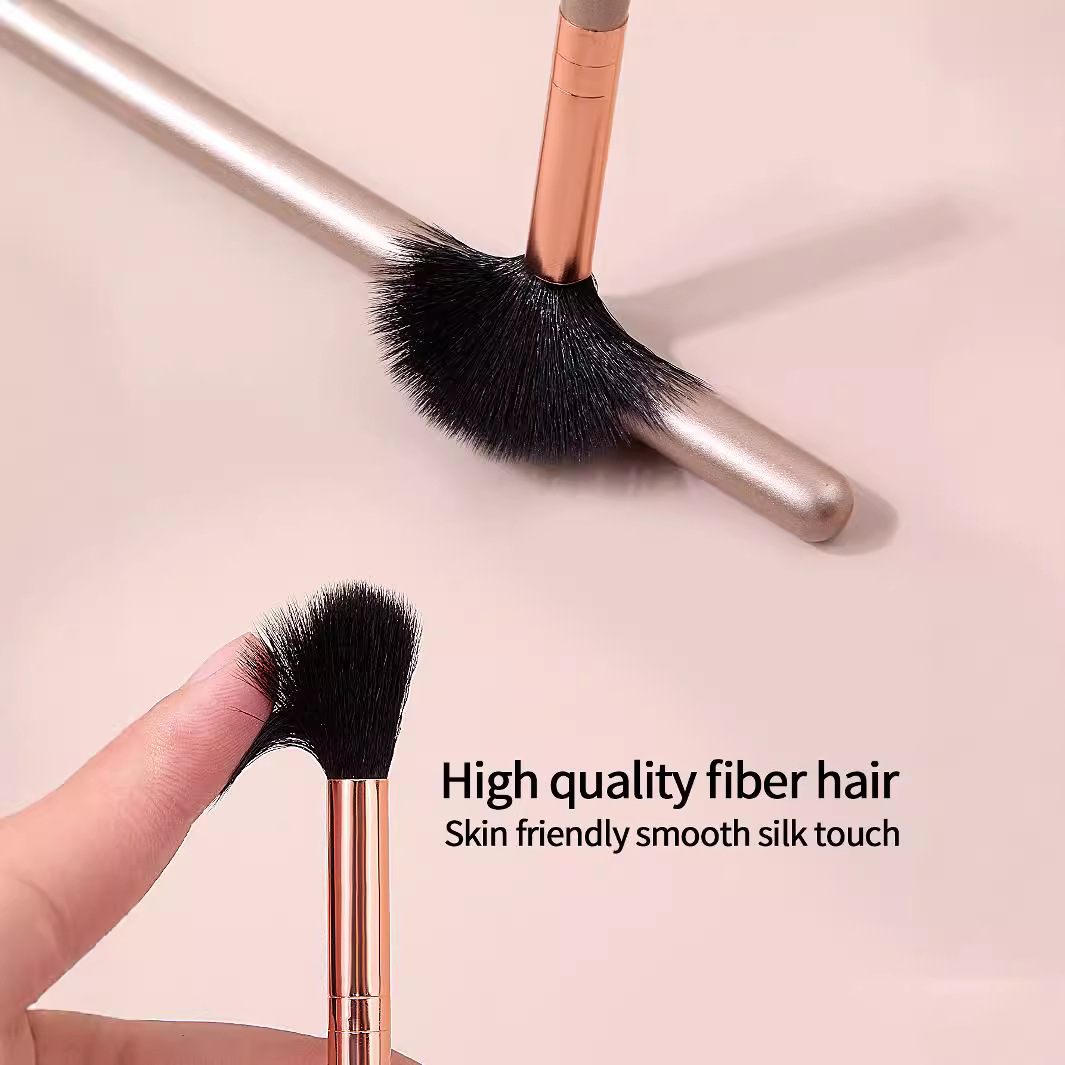 Flame Blush Nose Shadow Brush, Nose Shadow Highlight Brightening Brush, Beginner Makeup Brush, Makeup Brush, Beauty Tools in stock Specification drawing