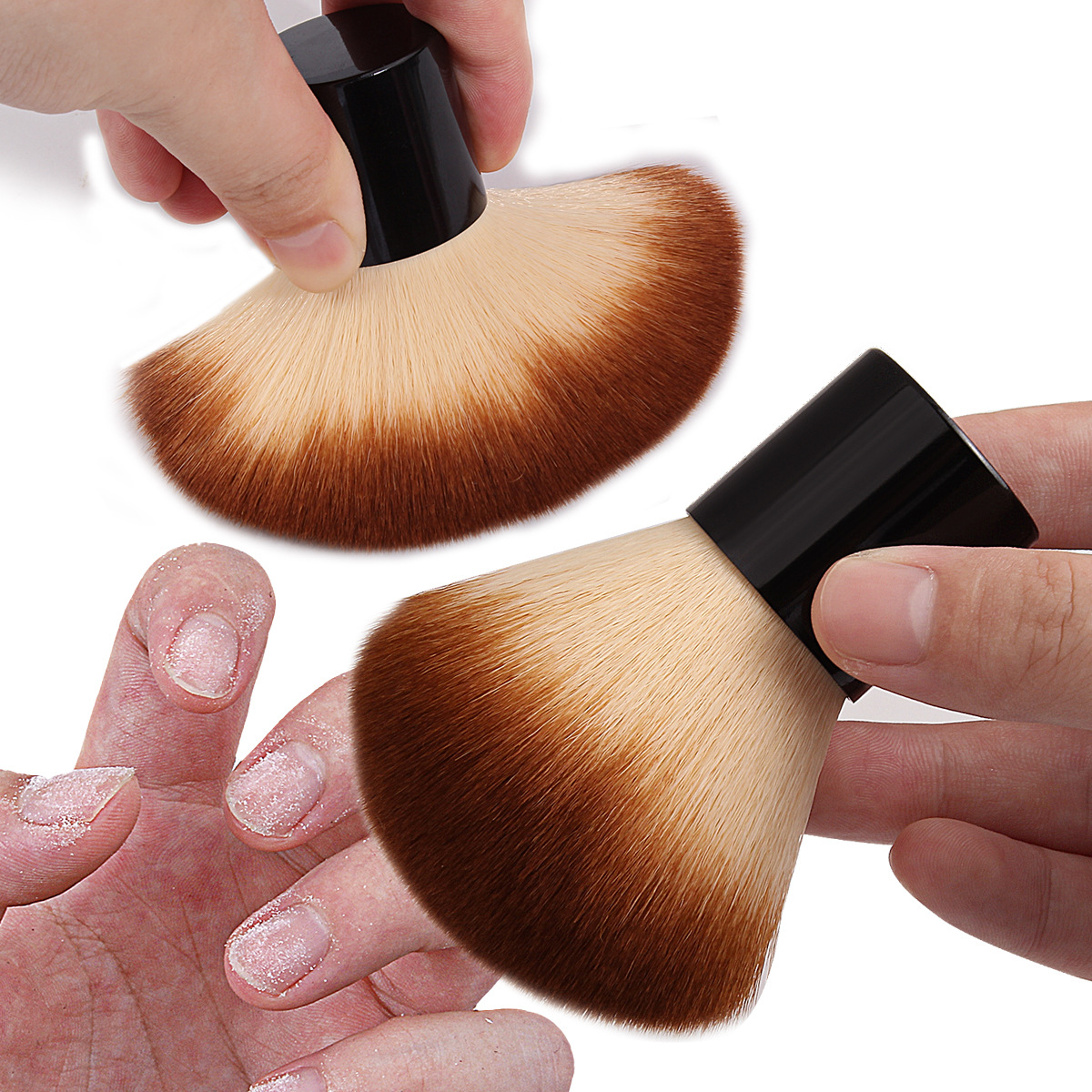 Single large mushroom brush, Kabuki soft bristles, loose brush, setting brush, multi-functional facial blush brush Item Picture