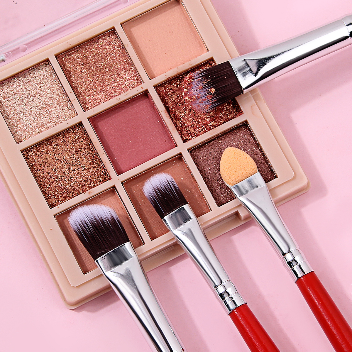 20-piece makeup brush foundation brush set, eye blending eyeshadow brush, triangular sponge setting powder puff, student special offer Specification drawing