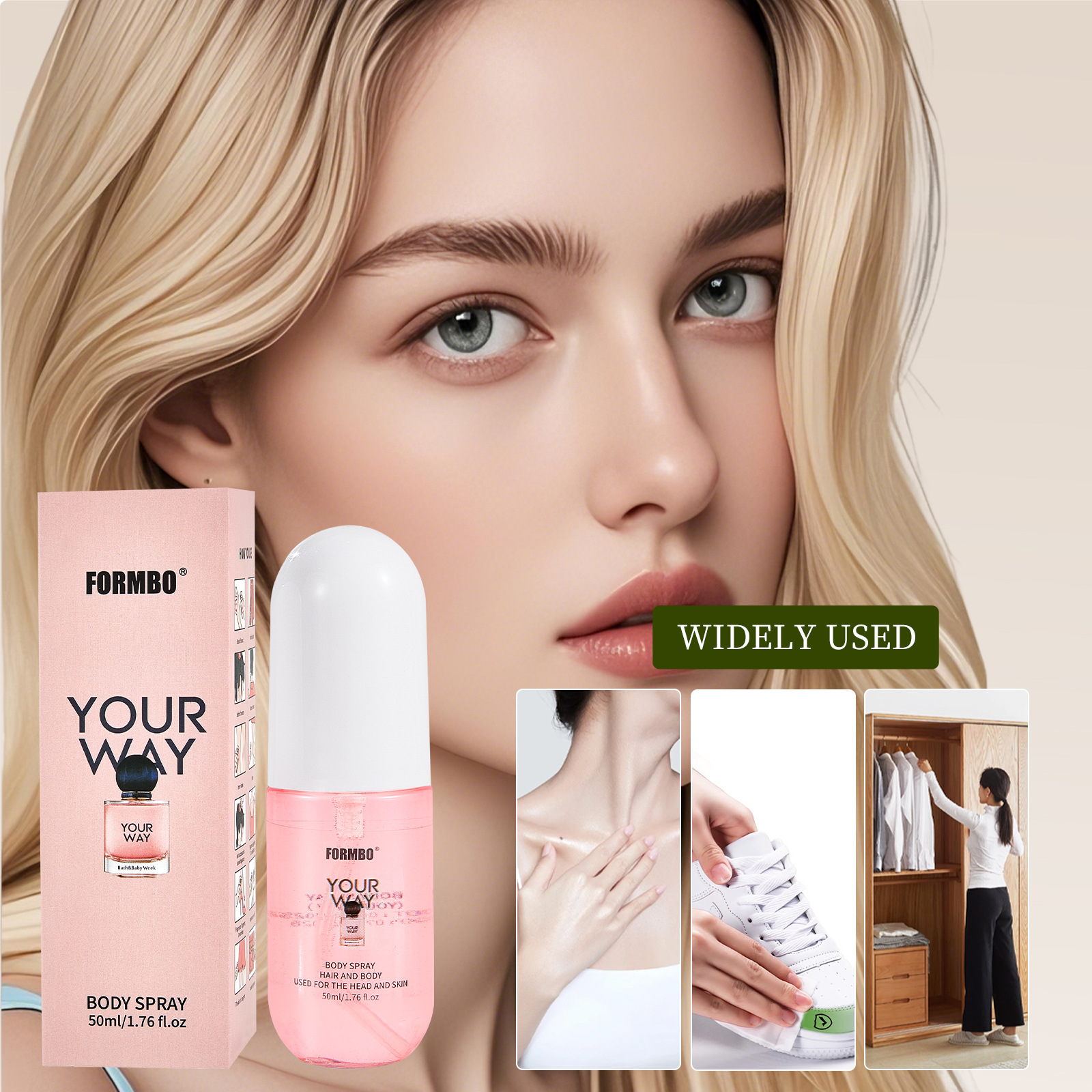Cross-border exclusive for FORMBO's best-selling foreign trade perfume, body spray water, long-lasting light fragrance, fresh and niche perfume Specification drawing