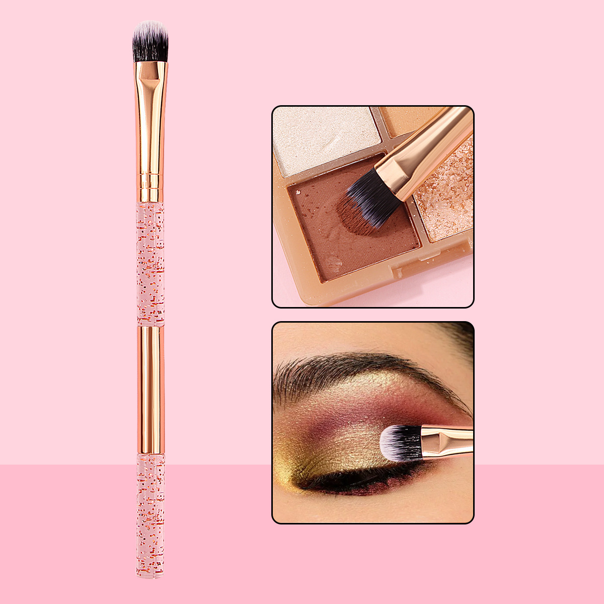 Single fine sparkling eye makeup brush, eyeshadow brush, blending brush, beginner's multi-functional eye makeup brush, cross-border bestseller full figure