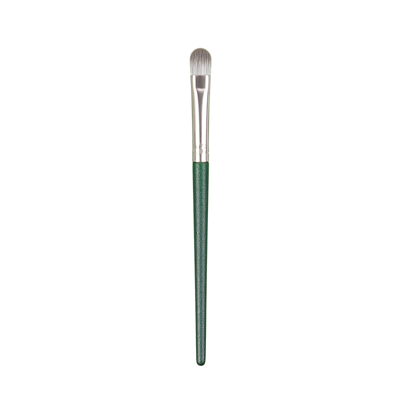 Single eyeshadow brush, Green Cloud Portable soft-bristled detail brush, long-handled wooden makeup brush, bagged beauty tools wholesale Item Picture