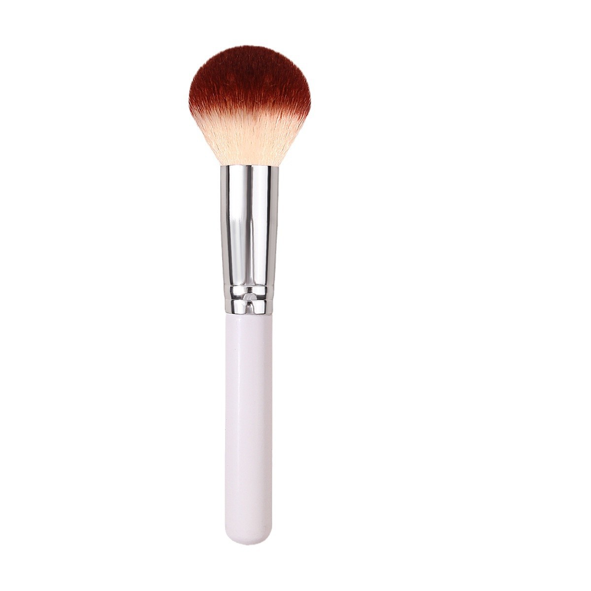 New single-handled wooden loose brush, large round head blush and honey brush, independently packaged makeup brush, portable beauty tool Item Picture