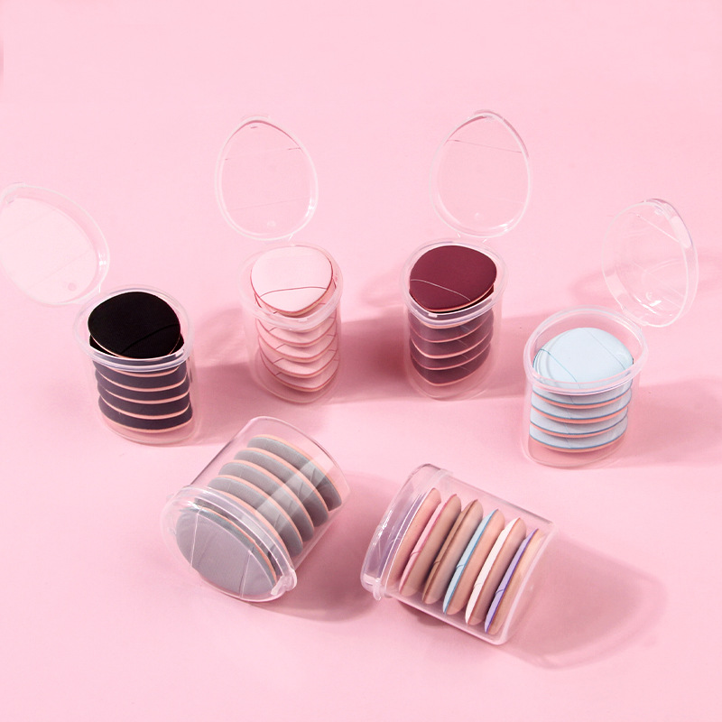 mini Thumb Powder Puff thickened and upgraded version dry and wet dual-purpose air cushion powder puff water drop box fingertip powder puff manufacturer now available Specification drawing