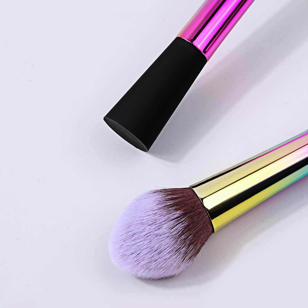 Xiaoman Yao's colorful makeup brush, blush brush, no-makeup Loose Powder Setting Brush, a cross-border best-selling portable makeup tool Specification drawing