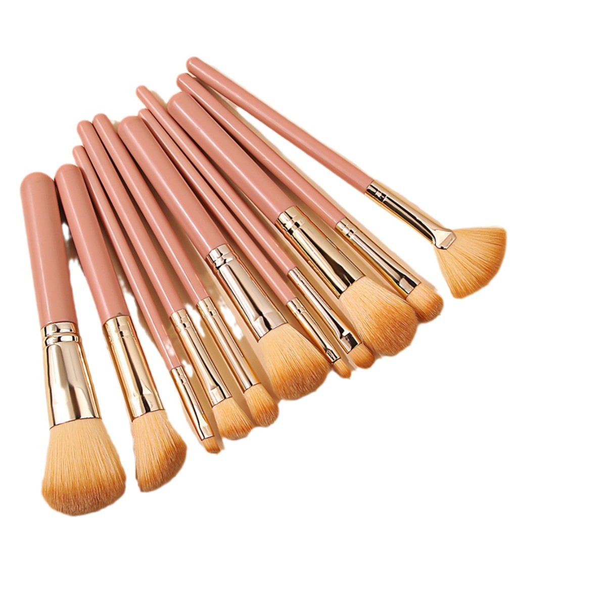 New 11-piece makeup brush set, non-shedding makeup brush, eyeshadow brush, portable loose powder brush, beauty tools in stock Item Picture