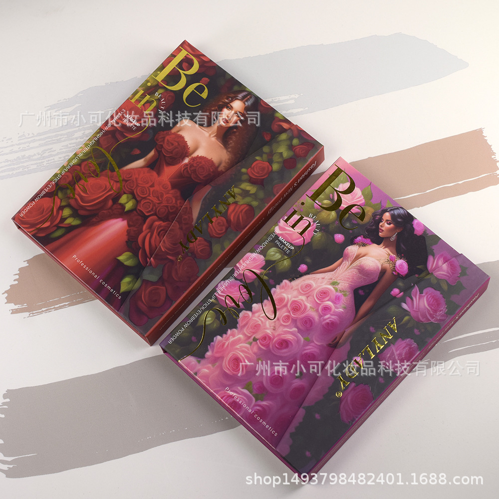 8602R Makeup Palette, Cross-border export ANYLADY Paper Eyeshadow, Blush, Highlighter Contouring, Eyebrow Powder, Golden Onion Lipstick Application Scenario