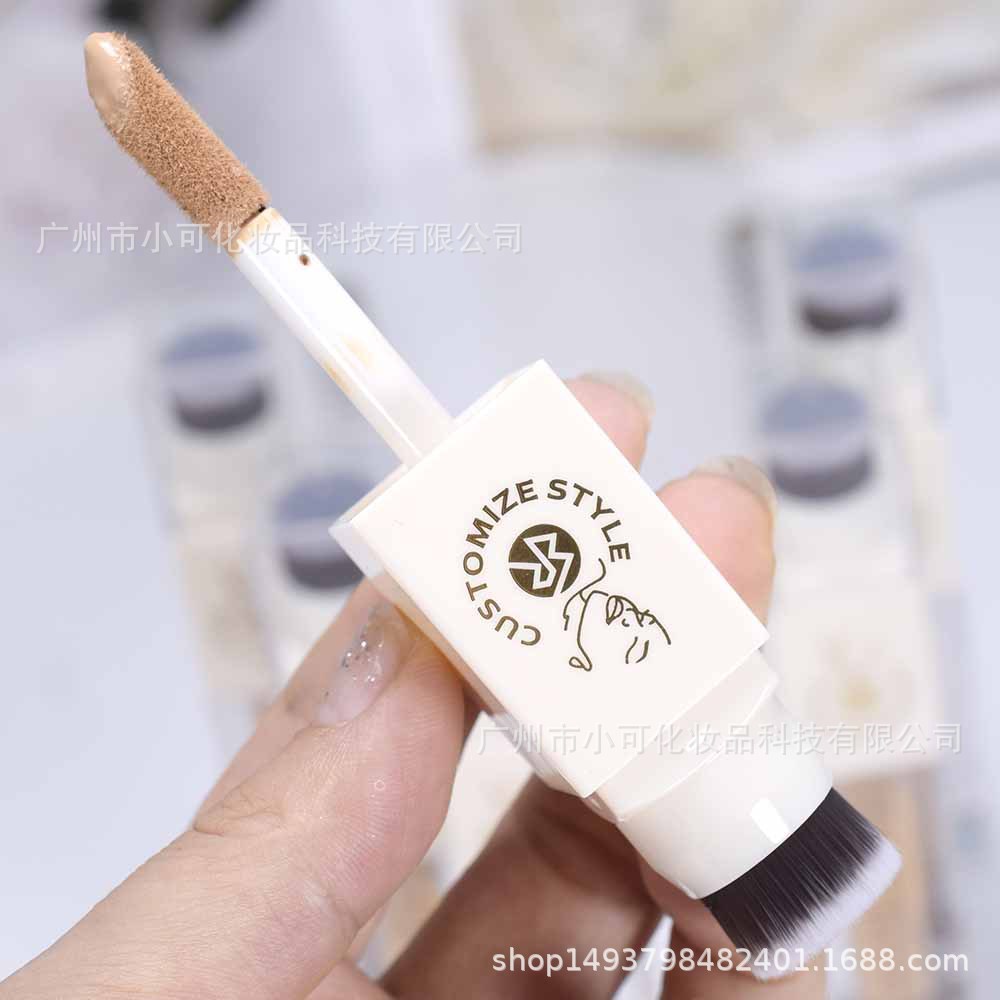 3599 [ROMANTIC BIRD] 9g Natural Tone Foundation Concealer with Foundation Brush Foundation Specification drawing