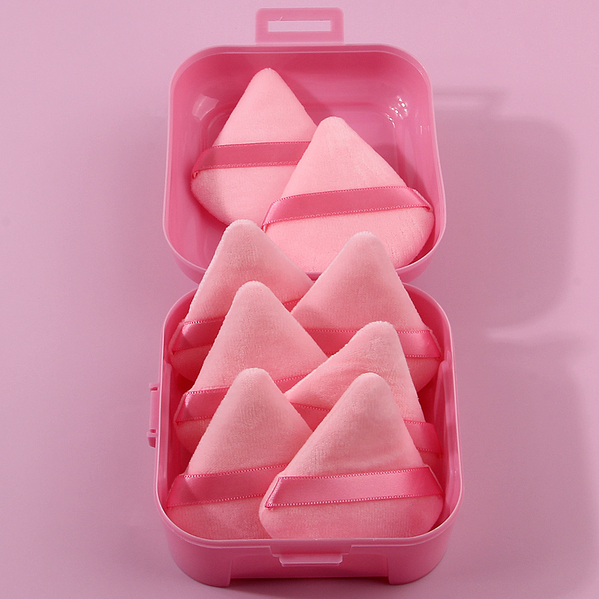 Super soft triangular powder puff, dry and wet dual-purpose powder puff, setting powder puff, professional beauty tool, makeup sponge powder puff Specification drawing