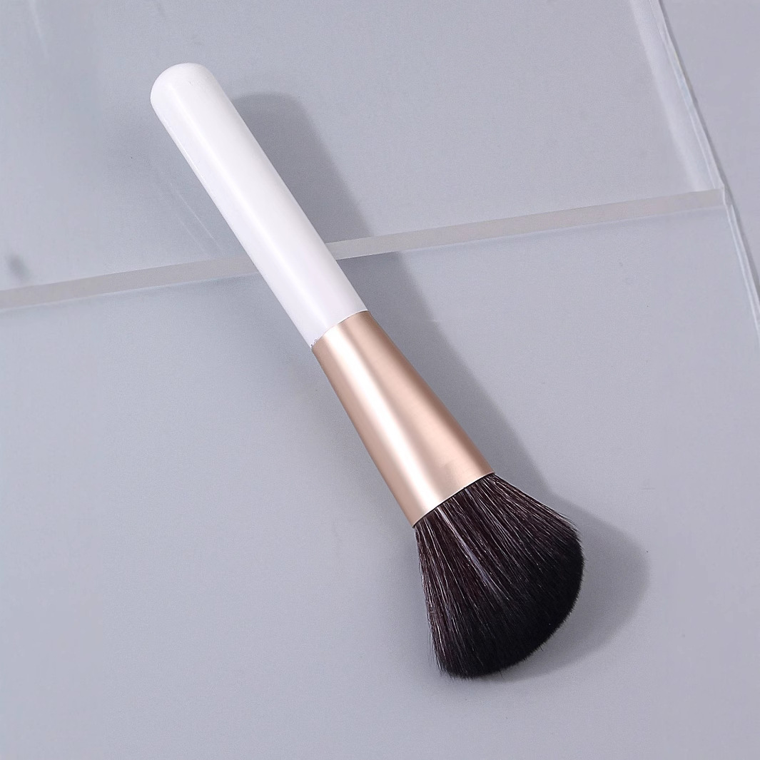 In stock, 2025 new single angled powder contouring brush, professional facial contour shadow brush, beauty tool brush Specification drawing