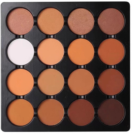 9,025 pieces for export [MICOLOR matte 16-color contouring plate, High disc, Side Shadow, Nose Shadow, Makeup Plate Specification drawing