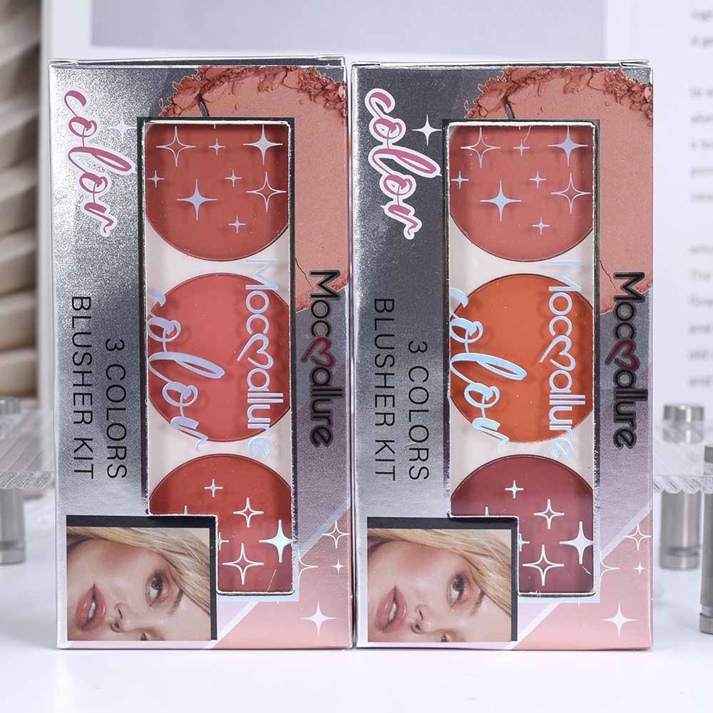 Export cross-border [MOCOALLURE] ES3635 three-color matte blush BLUSHER New Product wholesale full figure