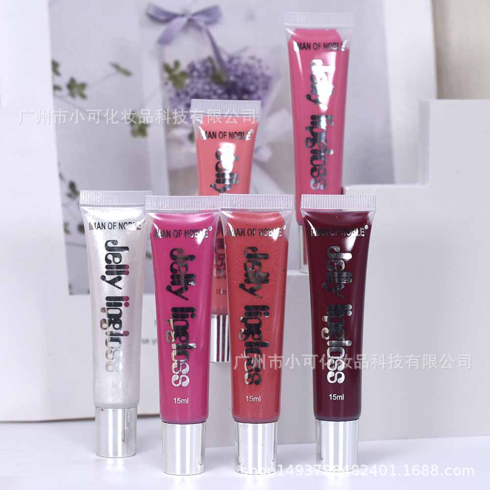 IMAN OF NOBLE Soft Tube Moisturizing Lip Gloss L421 New jelly Lipgloss 15ml for cross-border export Specification drawing