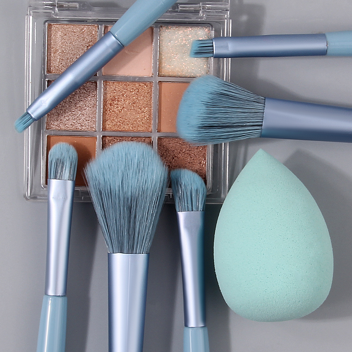 New 6-piece soft-bristled makeup brush set, eyeshadow brush, blush brush, portable beauty tools, complete makeup brush set Specification drawing