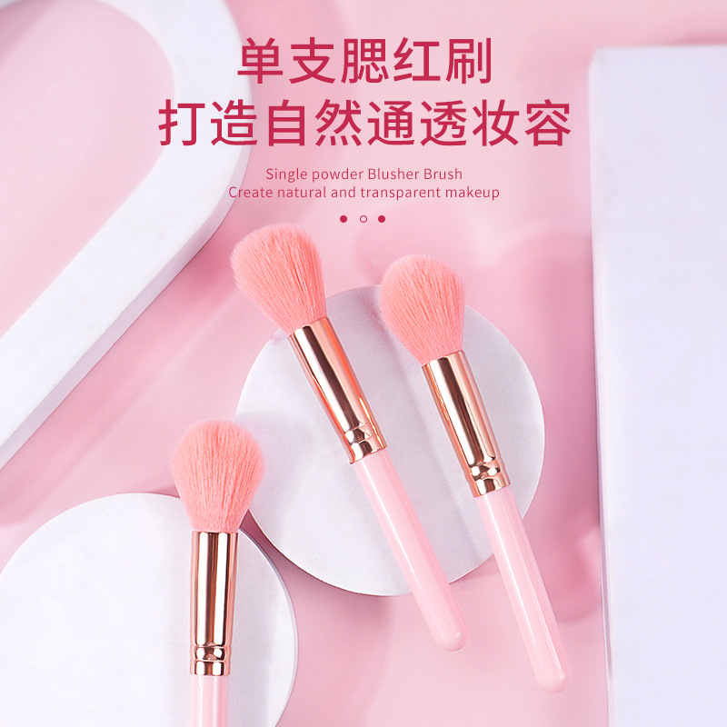 Beginner's single flame brush, portable blush brush, makeup and beauty tools, smudging brush, beauty tools wholesale details Picture