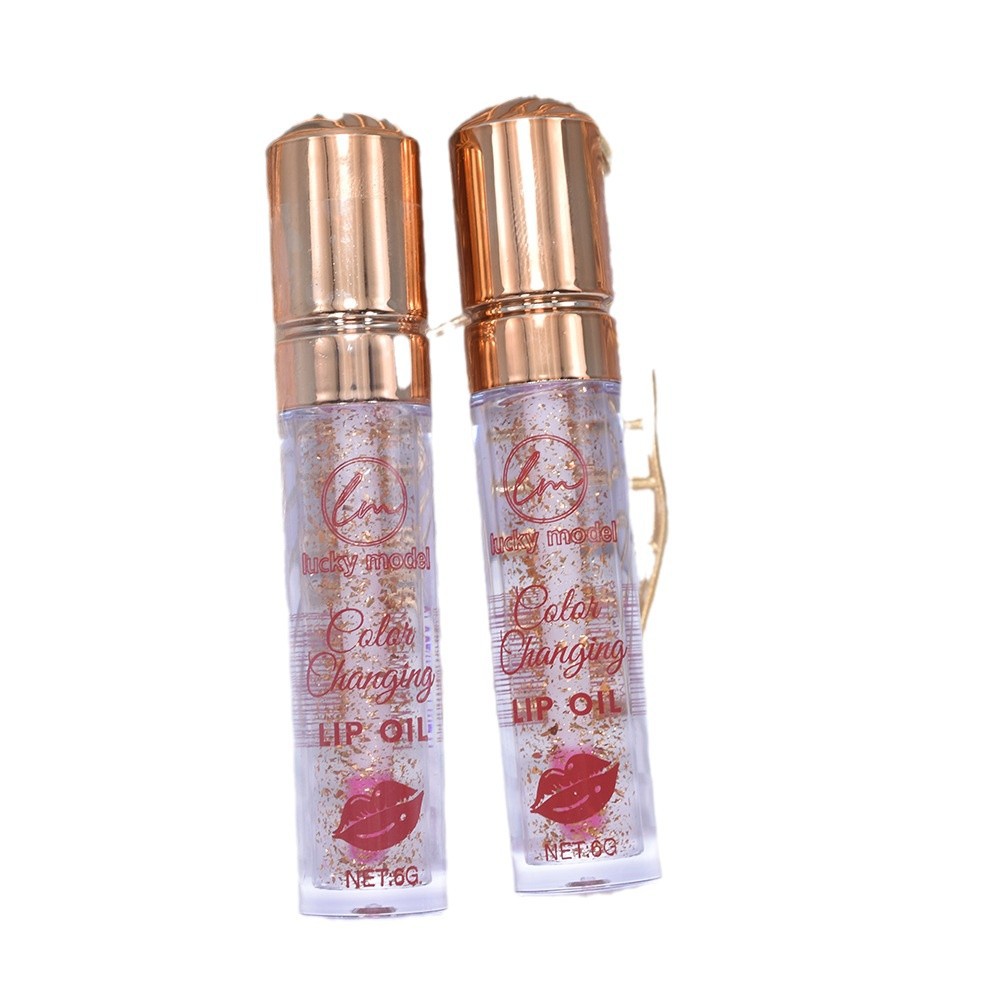 In 2024, only 【lucky model】ML8048 gold Foil color-changing Moisturizing Lip Oil Magic lipoil will be exported Item Picture