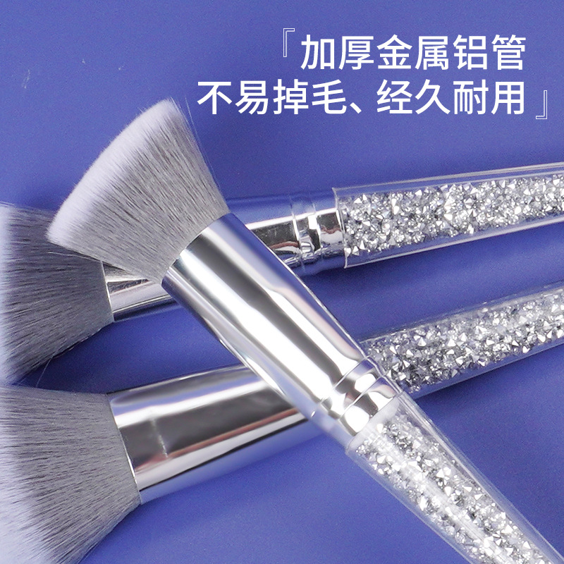 Large loose brush diamond handle makeup brush setting loose brush portable angled contoured brush soft bristle blush brush Application Scenario