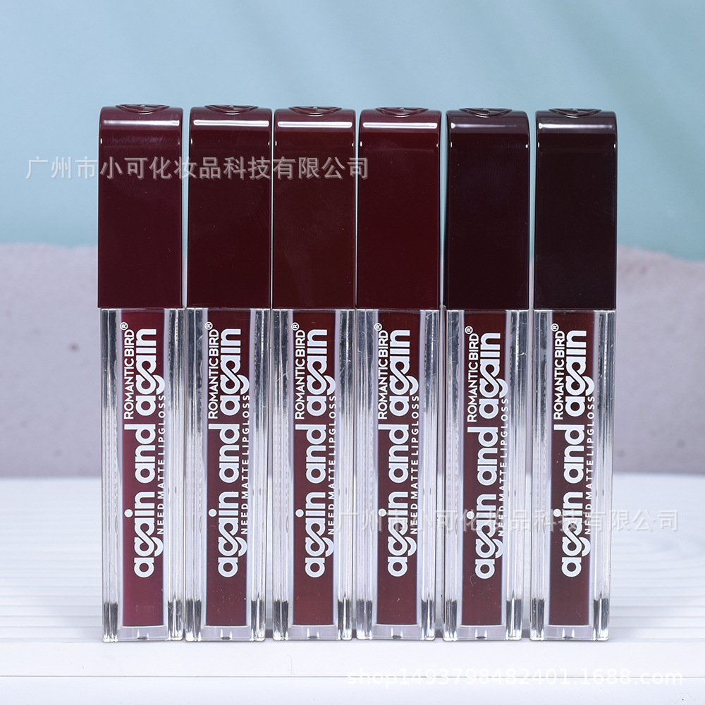 Only export [ROMANTIC BIRD] RB288S MATTE Lip Gloss Lip Gloss Deep red MATTE LIPGLOSS Specification drawing