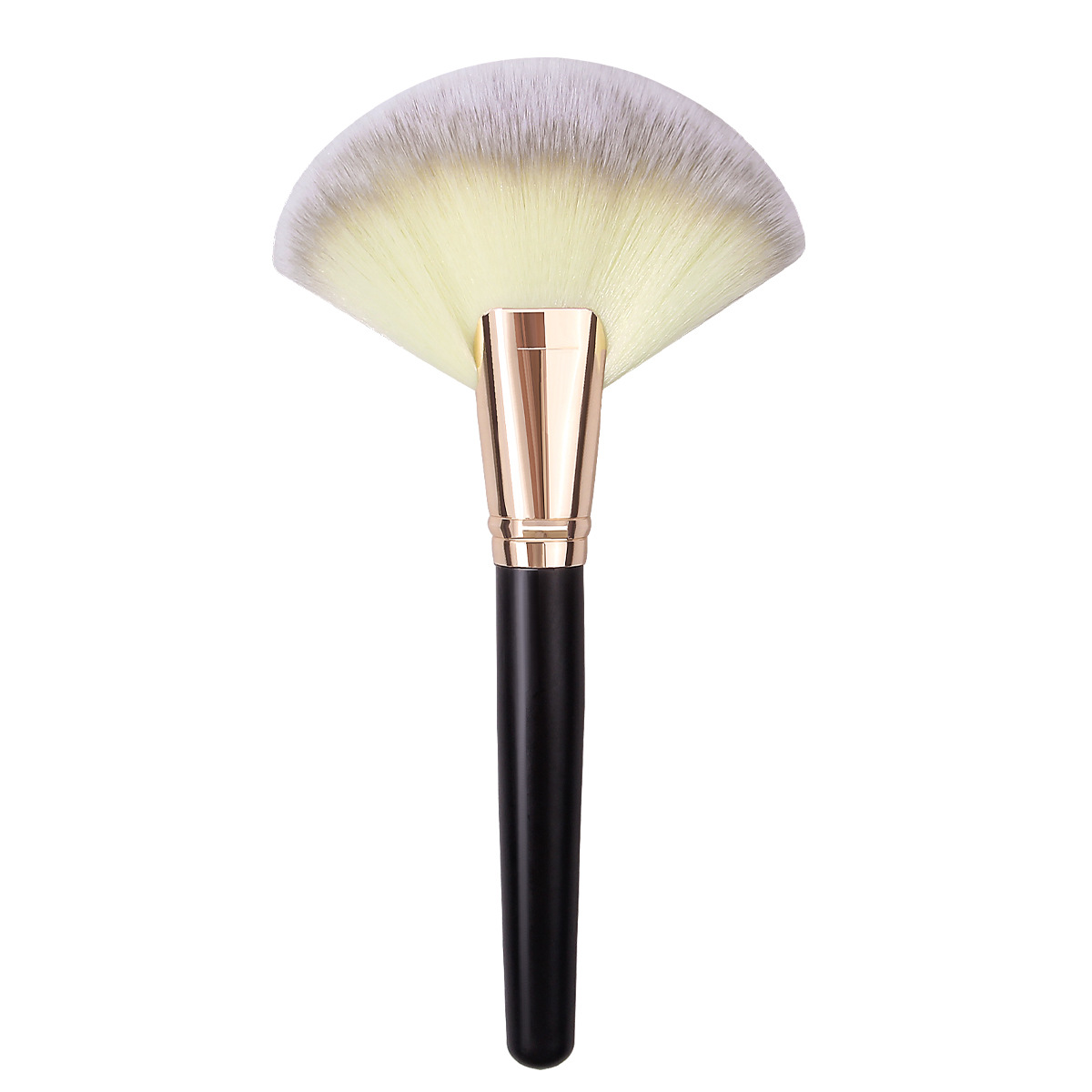Extra-large fan-shaped brush, a special soft-bristled powder brush for makeup artists, is available for wholesale at a discounted price in stock Item Picture
