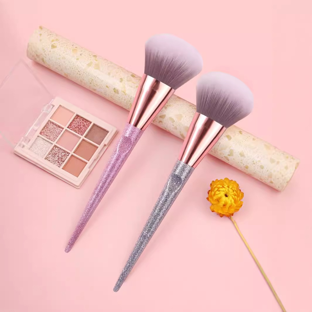 High appearance level single piece in stock, loose brush, soft fiber bristle setting brush, blush brush, beginner's affordable makeup brush Specification drawing