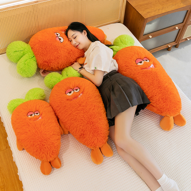 New cute long-haired carrot plush toy, expression monster figurine, ugly and adorable doll, birthday gift Application Scenario