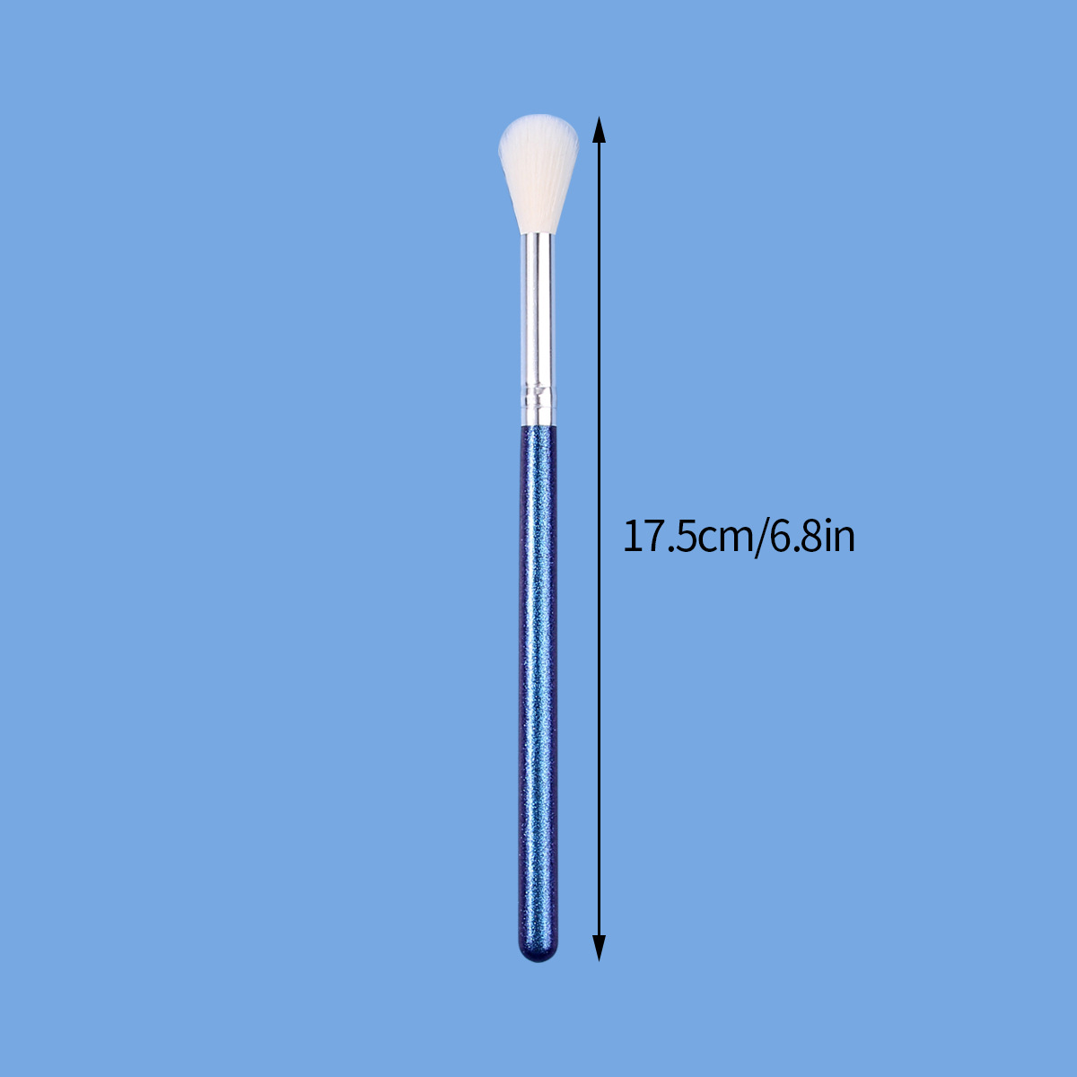 Non-shedding, dazzling starry sky high-gloss brush, white hair nose shadow brush, single facial contouring and brightening makeup brush Application Scenario